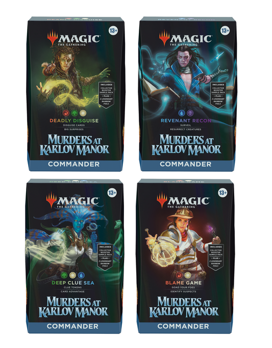 MTG Murders at Karlov Manor -Set of 4- Commander Decks
