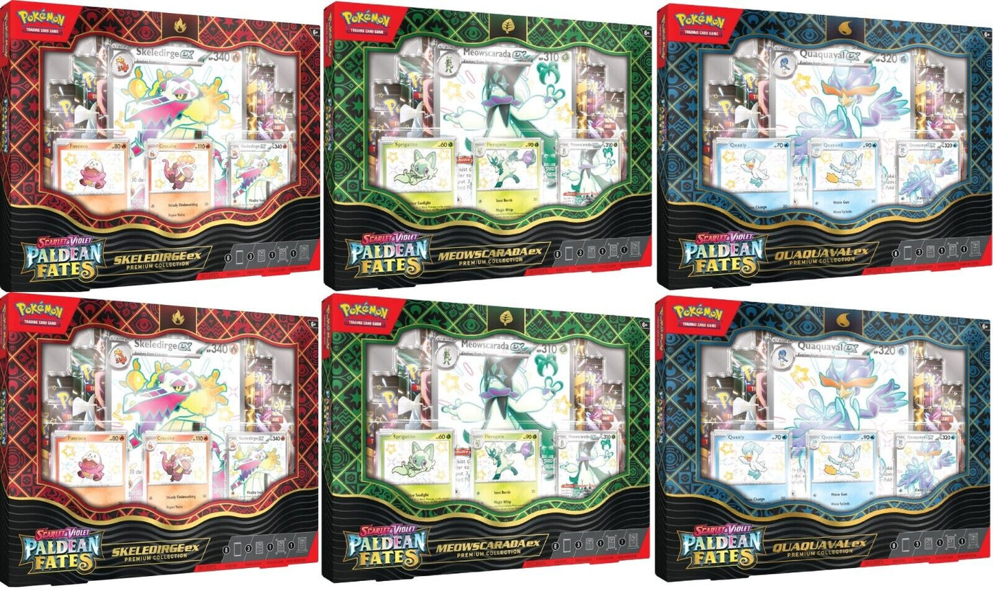 Pokemon Paldean Fates [x6] ex Premium Collection Case